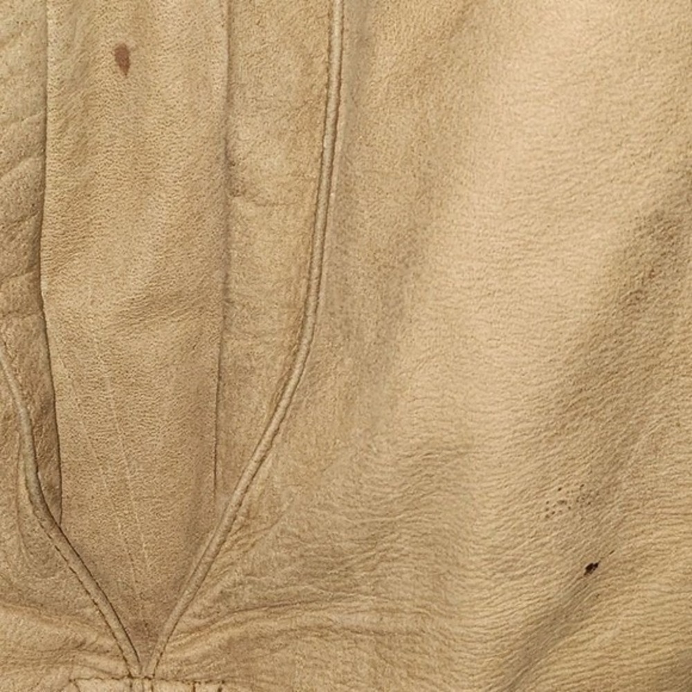 Marlboro Adventure Team Leather Bomber Jacket Map Lined Western Style VTG XL - Picture 12 of 16
